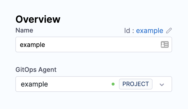 Screenshot showing the GitOps Cluster creation wizard with Agent selection