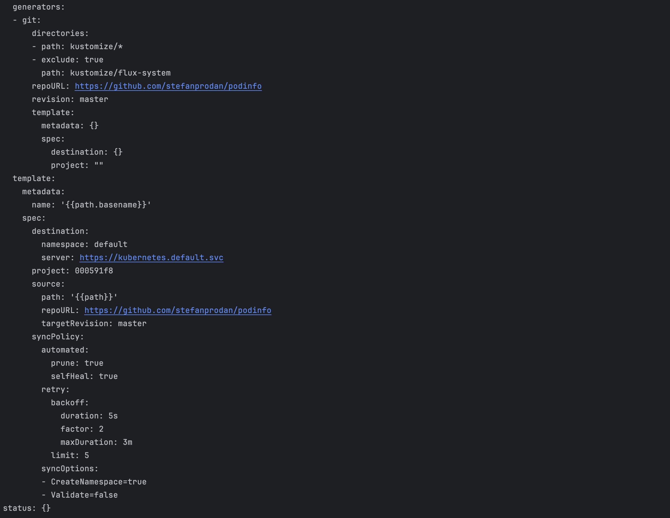 Kustomization Generated Manifest